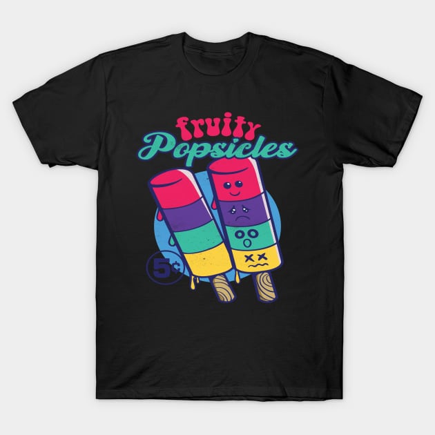 fruity popsicle ice cream T-Shirt by Pixeldsigns